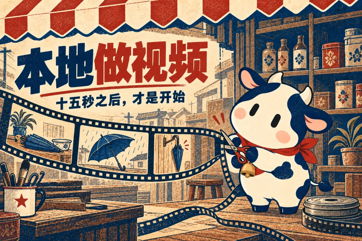 本地做视频,15秒之后才是开始