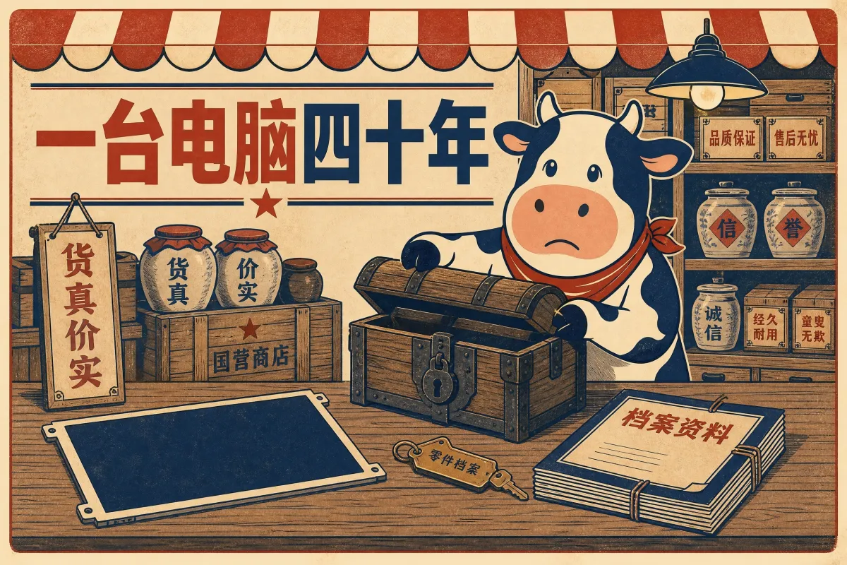 一台电脑用了四十年，到底是谁离不开谁